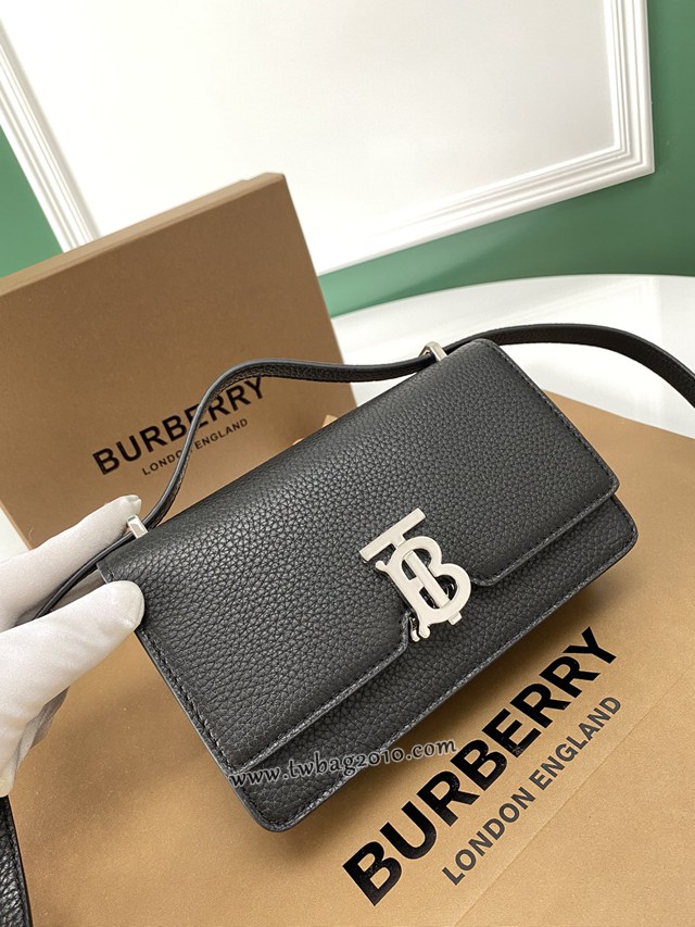 Burberry專門店新款Robin洛賓包 巴寶莉粒紋皮革肩背斜挎女包 yxb1470